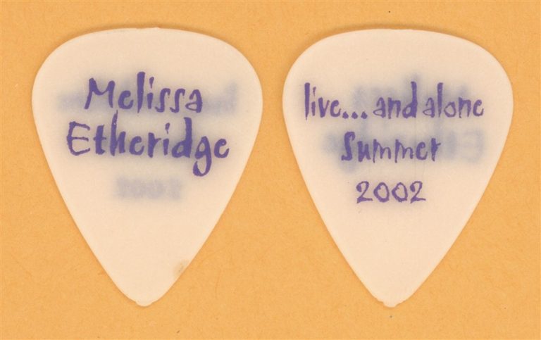 Melissa Etheridge Vintage Guitar Pick - 2002 Live and Alone Tour