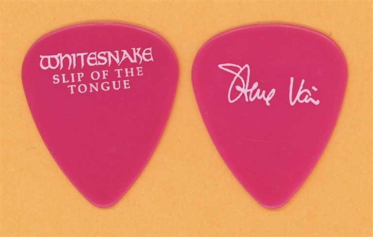 Whitesnake Steve Vai Vintage Guitar Pick - 1989 Slip of the Tongue Tour