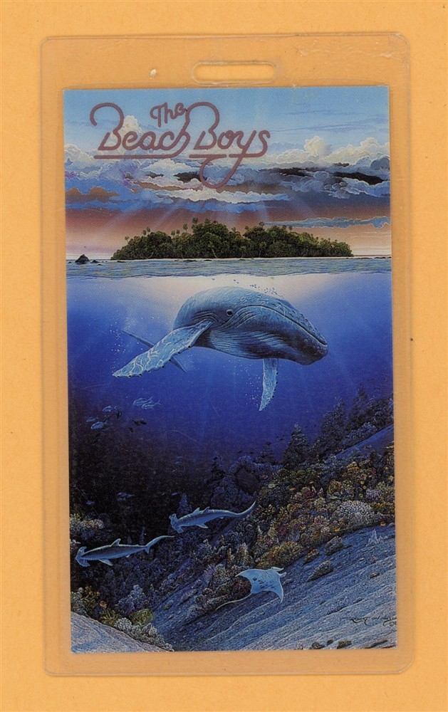 The Beach Boys 1992 Tour Laminated Backstage Pass