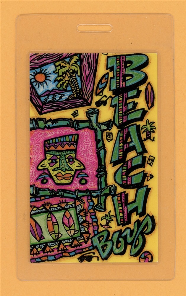 The Beach Boys 1993 Tour Laminated Backstage Pass