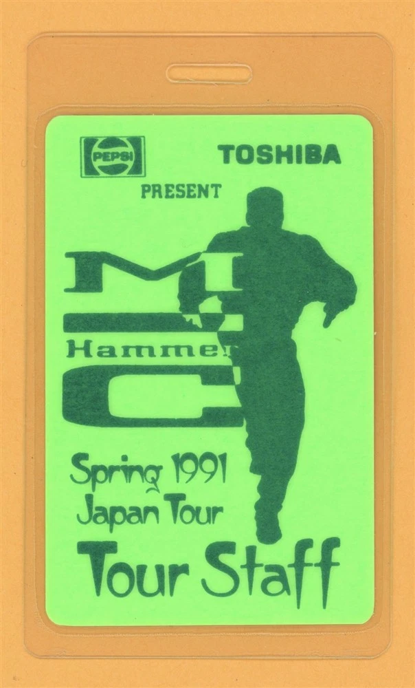 MC Hammer 1991 PHD Tour Staff Laminated Backstage Pass