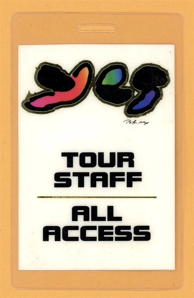 YES 1994 Talk Tour All Access Laminate Backstage Pass