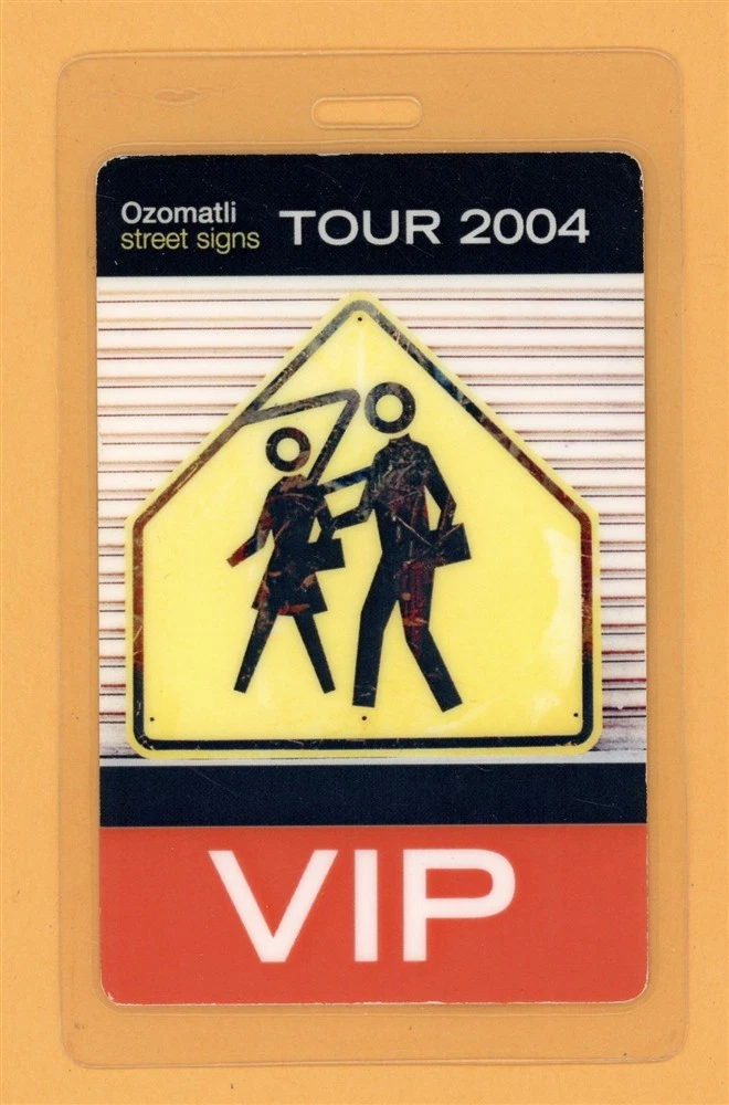 Ozomatli 2004 Street Signs Tour VIP Laminated Backstage Pass