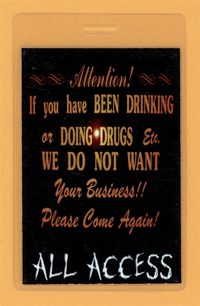 Mushroomhead 2004 Deja Vu Tour All Access Laminated Backstage Pass