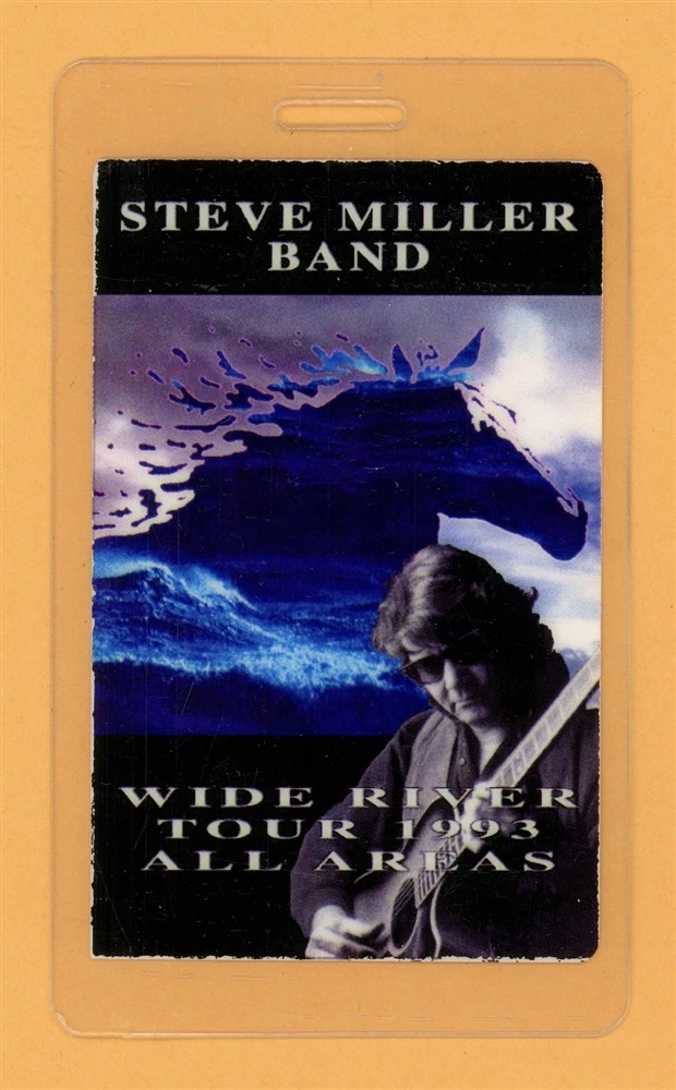 Steve Miller Band 1993 Wide River Tour AA Laminated Backstage Pass