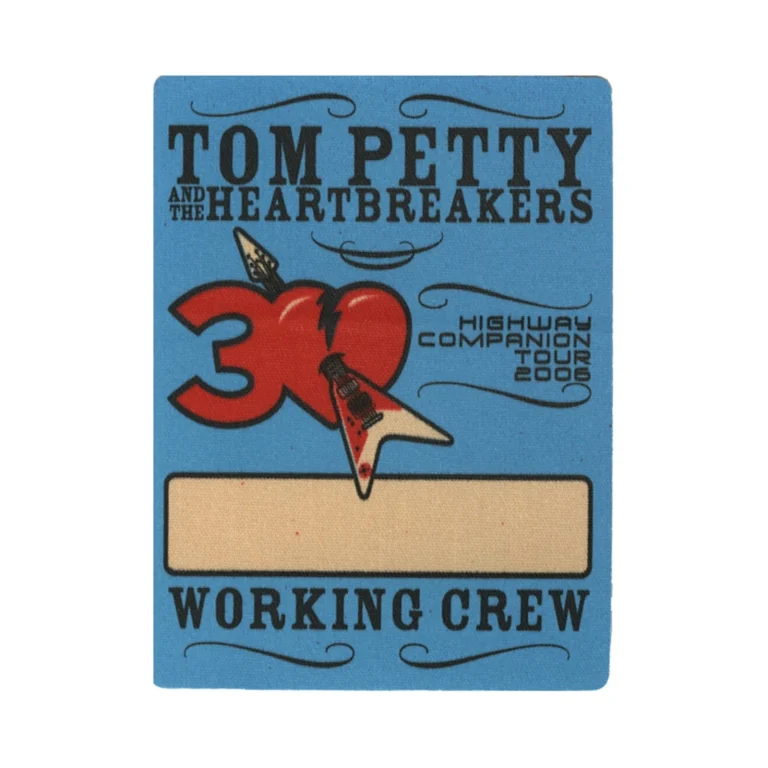 Tom Petty 2006 Highway Companion Concert Tour Working Backstage Pass