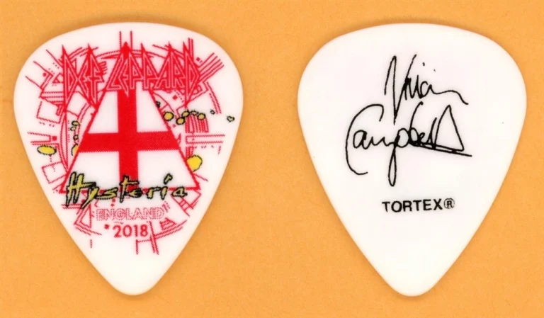 Def Leppard Vivian Campbell Vintage Guitar Pick - 2018 Hysteria Tour England