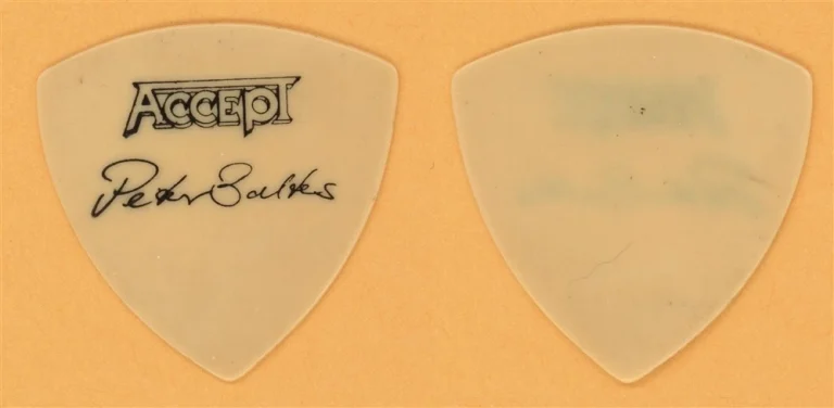 Accept Peter Baltes Vintage Guitar Pick - 1985 Metal Heart Tour
