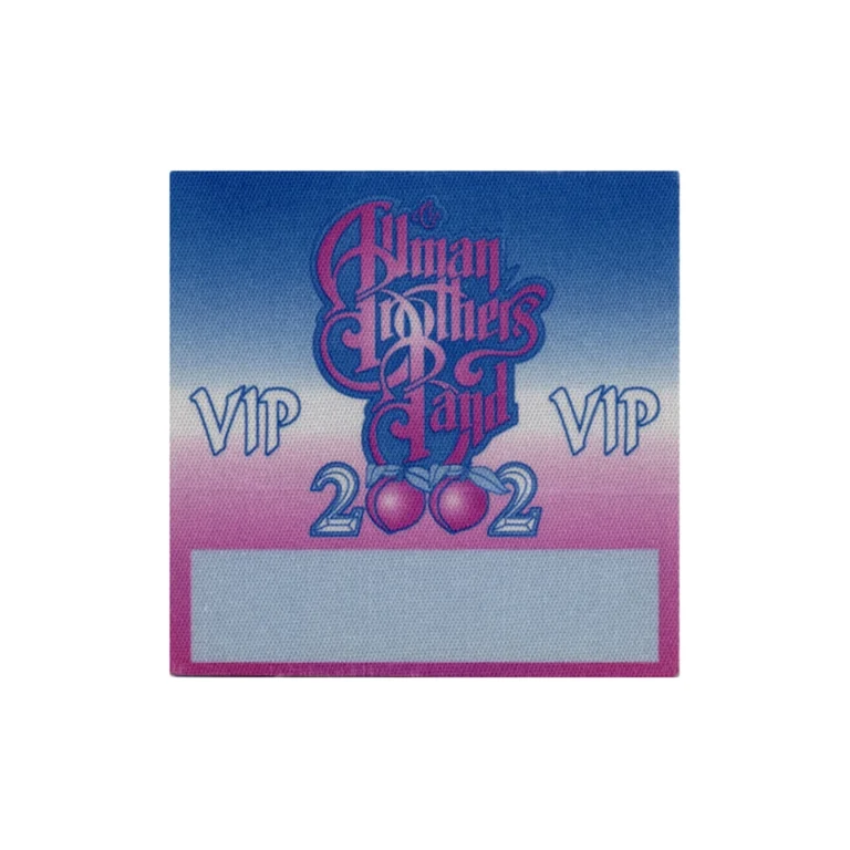 Allman Brothers 2002 Concert Tour VIP Backstage Pass