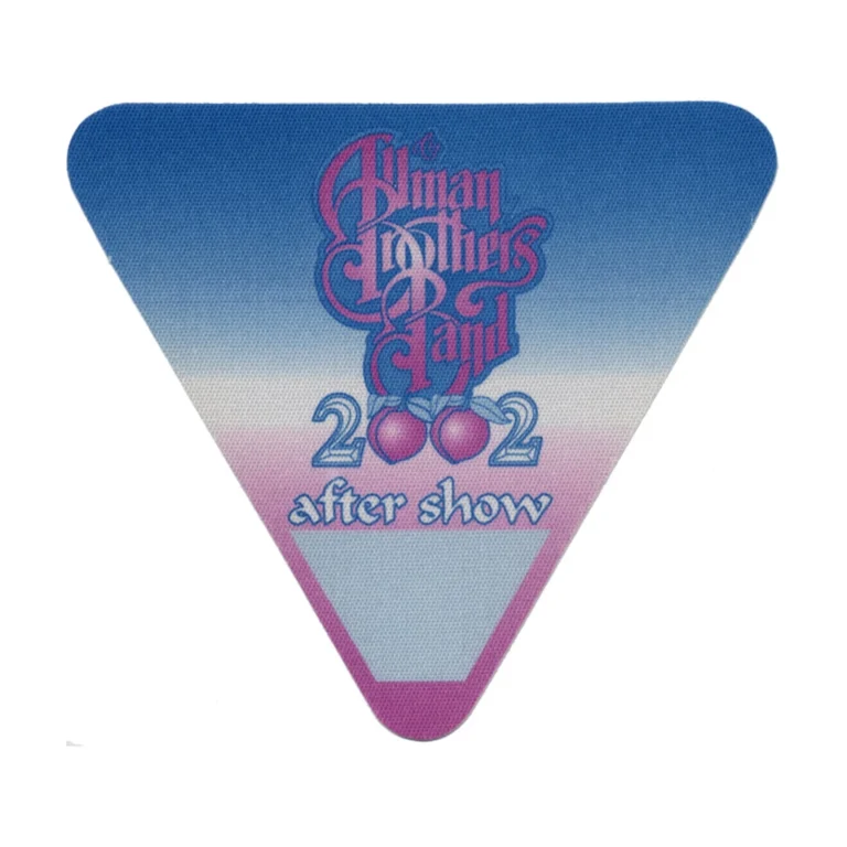 Allman Brothers 2002 Concert Tour After Show Backstage Pass