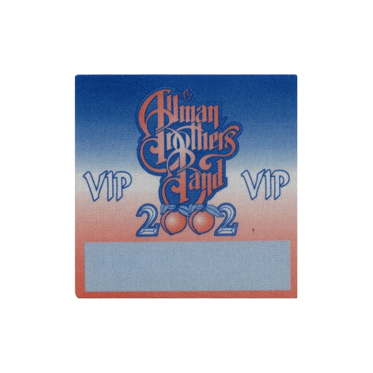 Allman Brothers 2002 Concert Tour VIP Backstage Pass