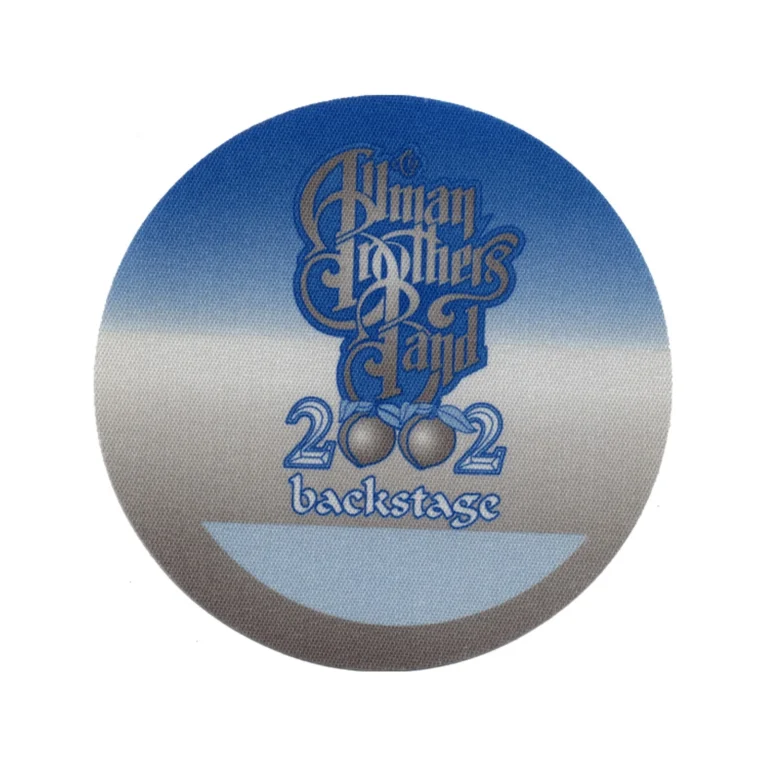 Allman Brothers 2002 Concert Tour Backstage Backstage Pass