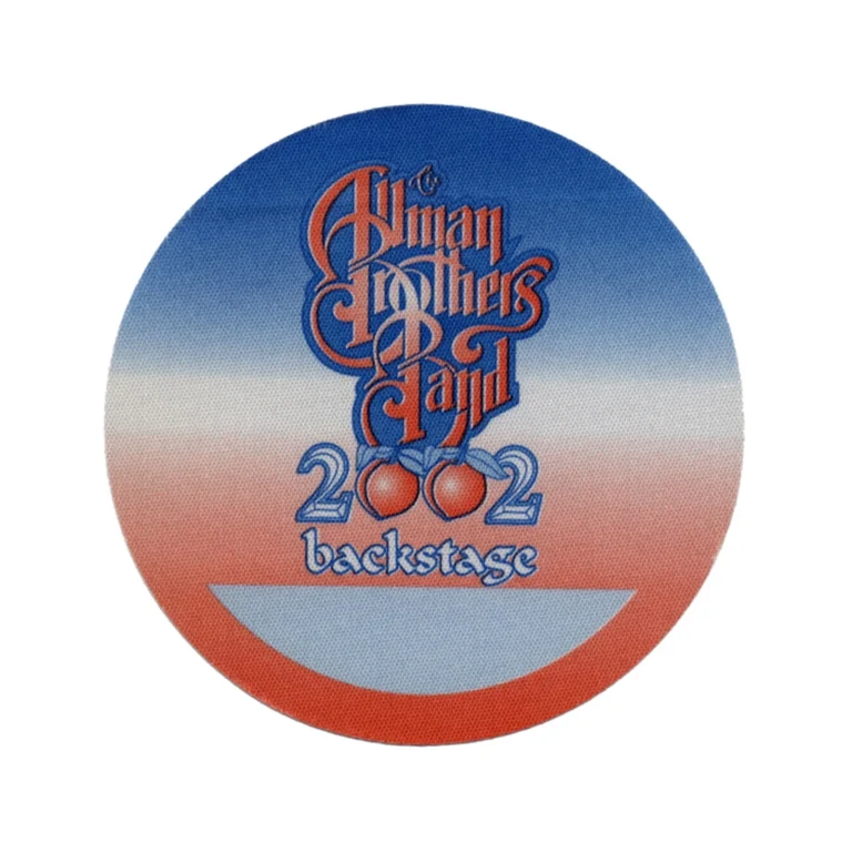 Allman Brothers 2002 Concert Tour Backstage Backstage Pass