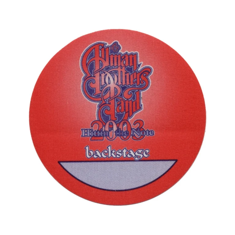 Allman Brothers 2003 Hittin' the Note Concert Tour Backstage Backstage Pass