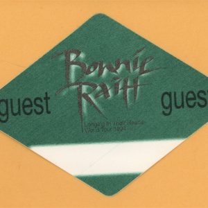 Bonnie Raitt 1994 Longing in Their Hearts Concert Tour GUEST Backstage Pass