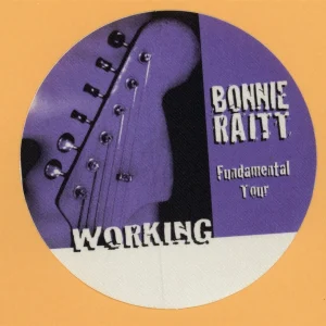 Bonnie Raitt 1998 Fundamental Concert Tour WORKING Backstage Pass