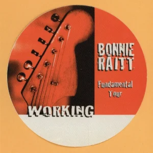 Bonnie Raitt 1998 Fundamental Concert Tour WORKING Backstage Pass
