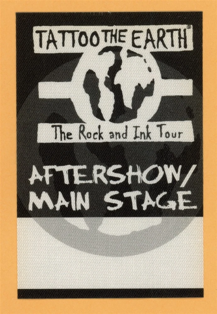 Slayer 2000 Tattoo The Earth Concert Tour After Show Backstage Pass
