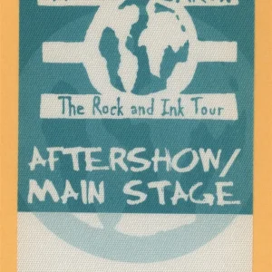 Slayer 2000 Tattoo The Earth Concert Tour After Show Backstage Pass