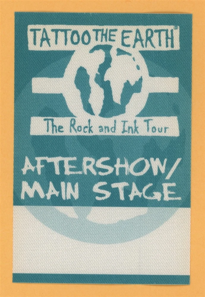 Slayer 2000 Tattoo The Earth Concert Tour After Show Backstage Pass