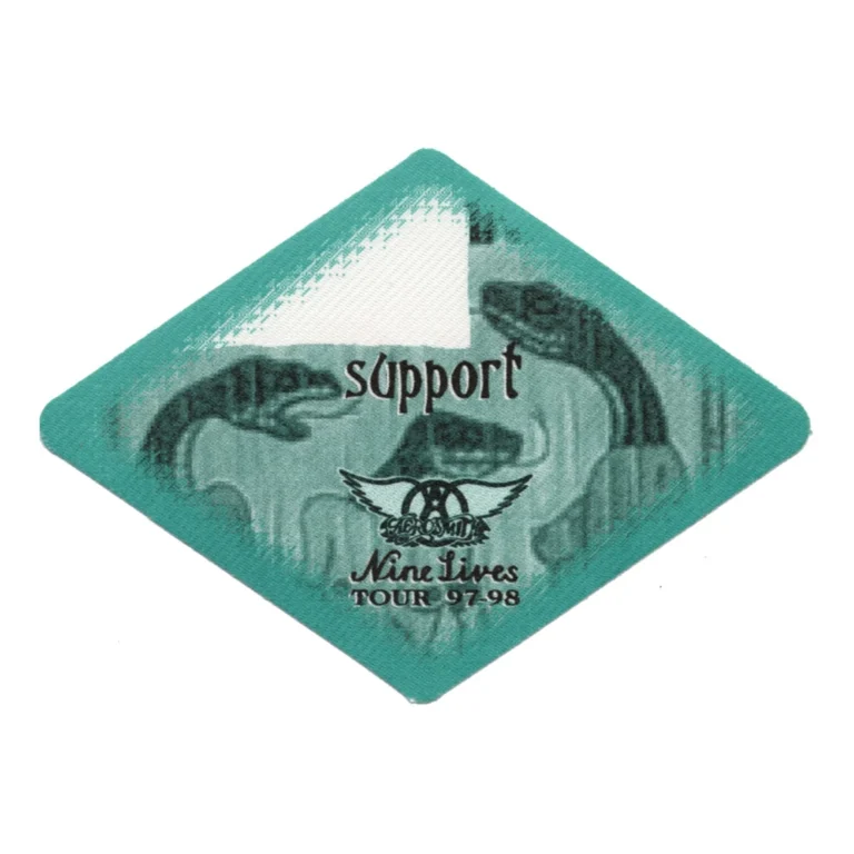 Aerosmith 1997 Nine Lives Concert Tour Support Backstage Pass