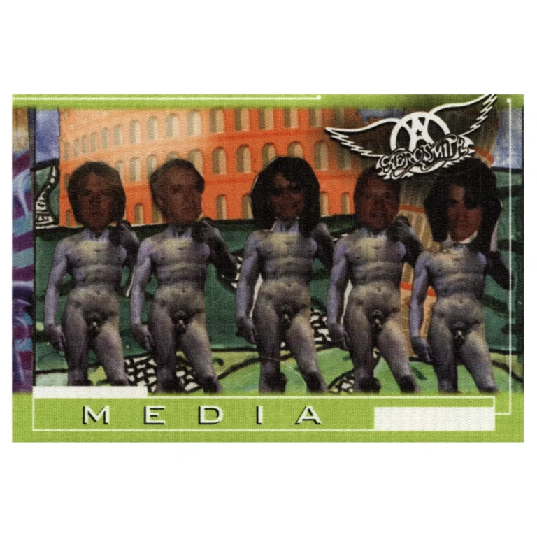 Aerosmith 2001 Just Push Play Concert Tour Media Backstage Pass
