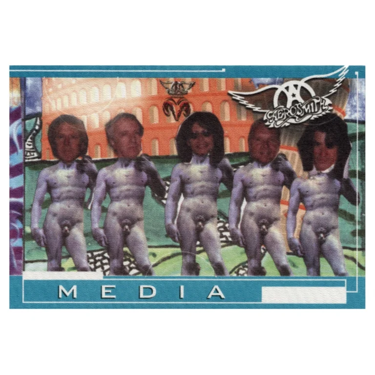 Aerosmith 2001 Just Push Play Concert Tour Media Backstage Pass