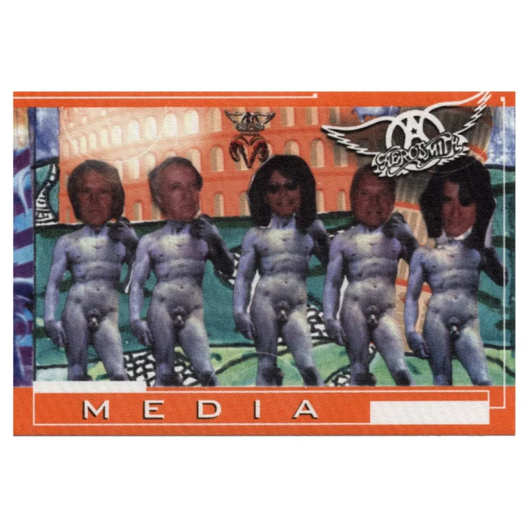 Aerosmith 2001 Just Push Play Concert Tour Media Backstage Pass