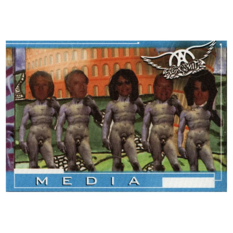 Aerosmith 2001 Just Push Play Concert Tour Media Backstage Pass