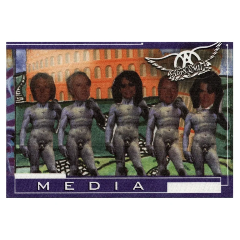 Aerosmith 2001 Just Push Play Concert Tour Media Backstage Pass
