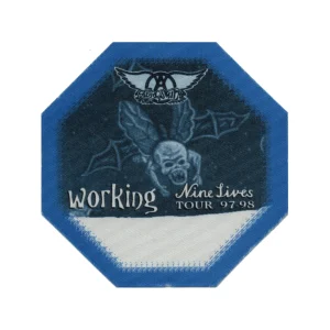 Aerosmith 1997 Nine Lives Concert Tour Working Backstage Pass