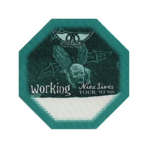 Aerosmith 1997 Nine Lives Concert Tour Working Backstage Pass