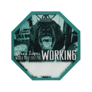Aerosmith 1997 Nine Lives Concert Tour Working Backstage Pass