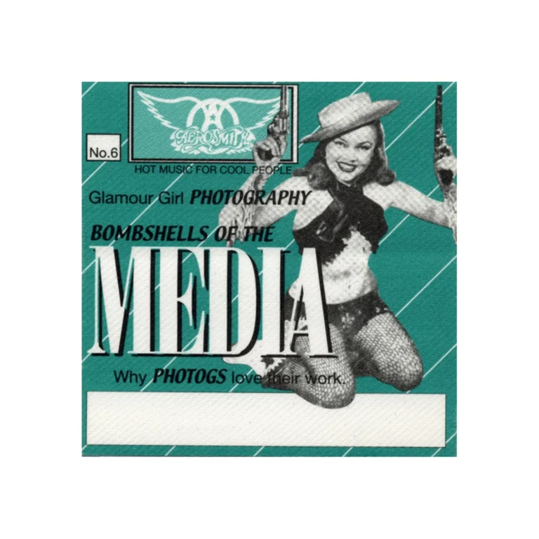 Aerosmith 1998 Nine Lives Concert Tour Media Backstage Pass