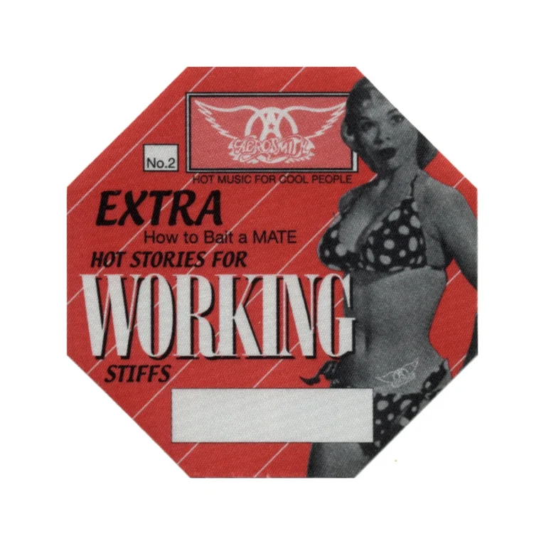 Aerosmith 1998 Nine Lives Concert Tour Working Backstage Pass