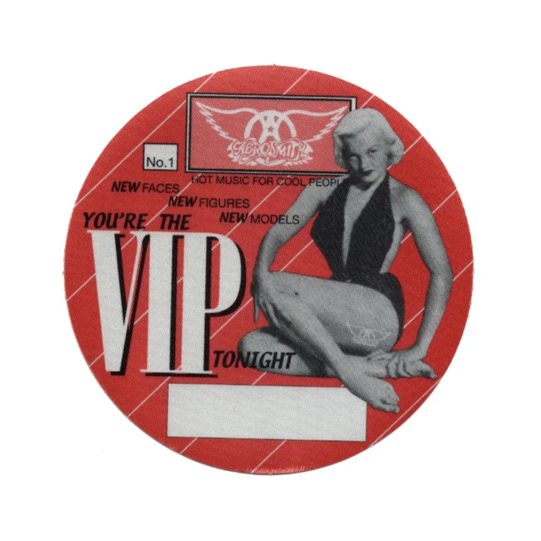Aerosmith 1998 Nine Lives Concert Tour VIP Backstage Pass