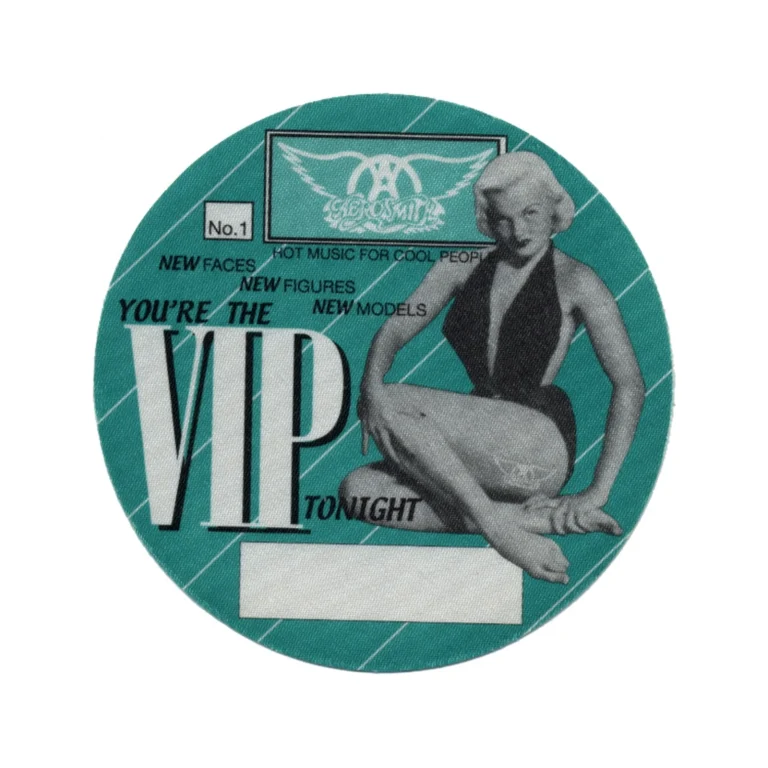 Aerosmith 1998 Nine Lives Concert Tour VIP Backstage Pass