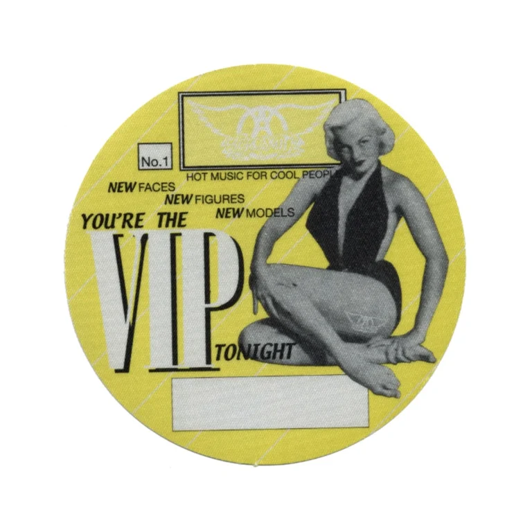 Aerosmith 1998 Nine Lives Concert Tour VIP Backstage Pass