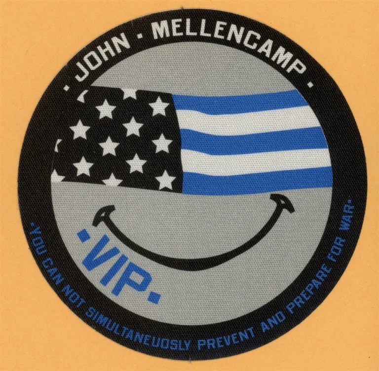 John Mellencamp 2002 Summer Work Concert Tour VIP Backstage Pass