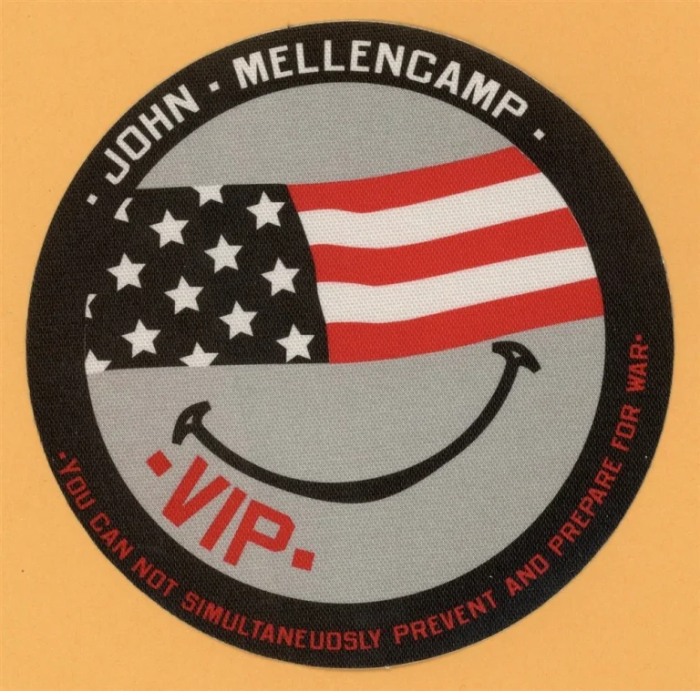 John Mellencamp 2002 Summer Work Concert Tour VIP Backstage Pass