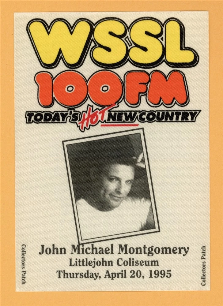John Michael Montgomery 1995 Concert Tour Backstage Pass