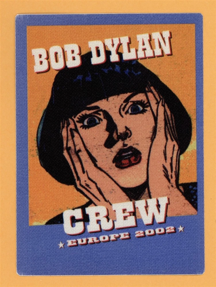 Bob Dylan 2002 Europe Concert Tour Crew Backstage Pass