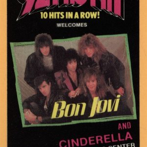 Bon Jovi 1987 w/ Cinderella Concert Tour 92ProFM Radio Promo Backstage Pass