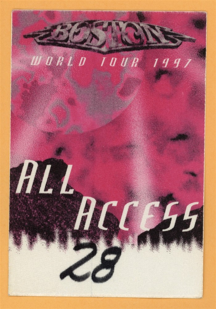 Boston 1997 Greatest Hits Concert Tour All Access Backstage Pass