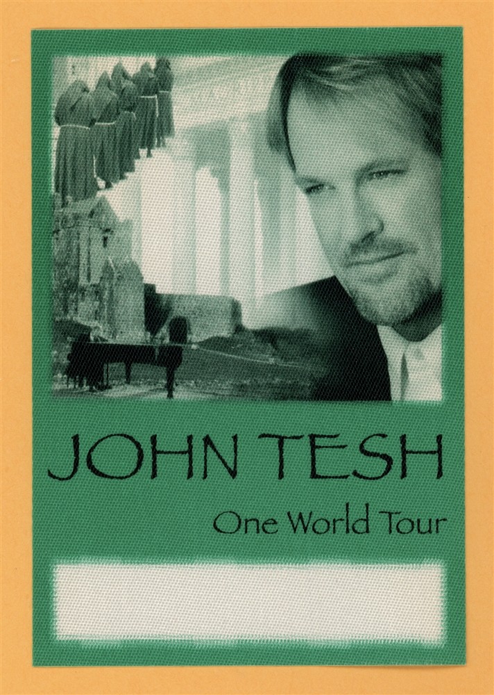 John Tesh 1999 One World Concert Tour STAFF Backstage Pass - NBA on NBC