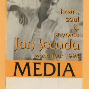 Jon Secada 1994 Heart, Soul & Voice Concert Tour MEDIA Backstage Pass