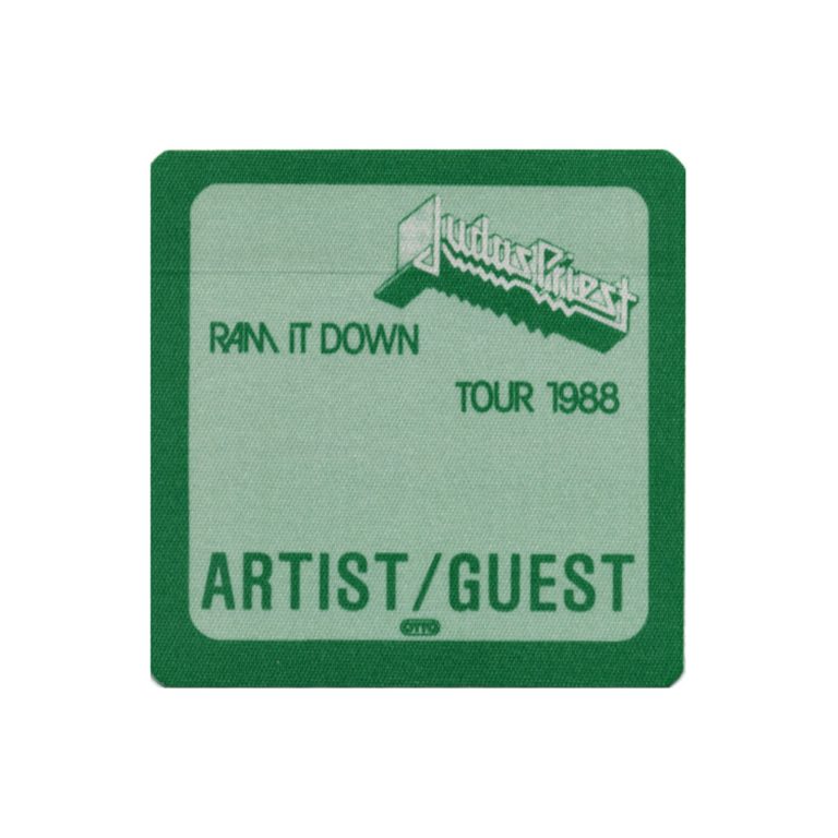 Judas Priest 1988 Ram it Down Concert Tour Artist Guest Backstage Pass