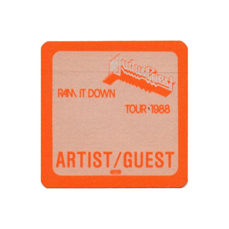 Judas Priest 1988 Ram it Down Concert Tour Artist Guest Backstage Pass