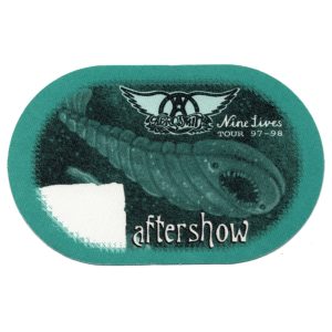 Aerosmith 1997 Nine Lives Concert Tour After Show Backstage Pass