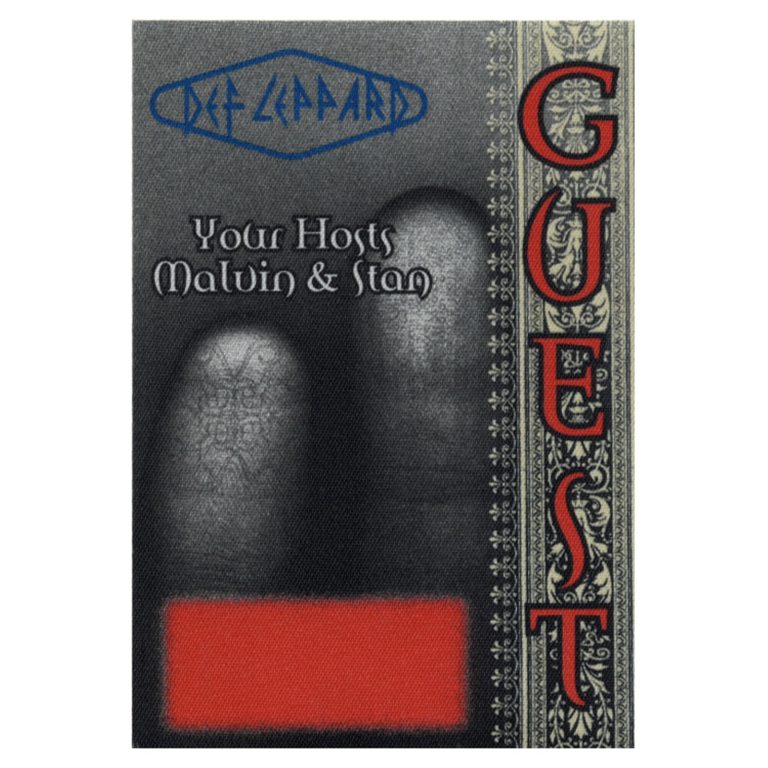 Def Leppard 1996 Slang Concert Tour Guest Backstage Pass